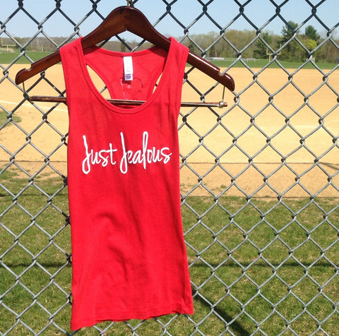 Just Jealous Clothing Red Tank